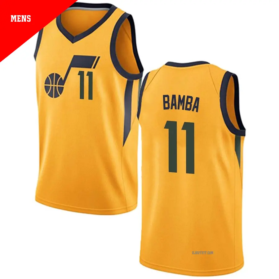 ＃11 Men's Mo Bamba Utah Jazz Gold Swingman Jersey Statement Edition