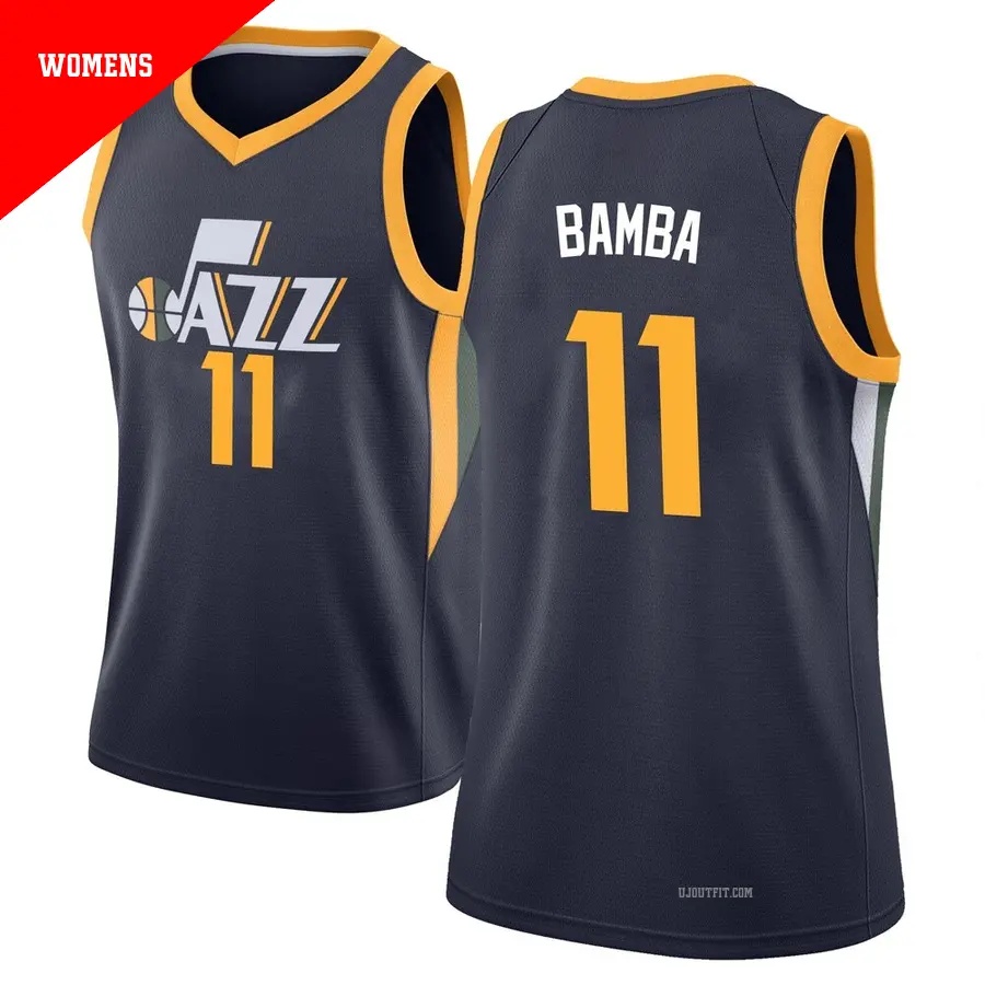 ＃11 Women's Mo Bamba Utah Jazz Navy Swingman Jersey Icon Edition